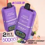 Blueberry Coconut & Grape Ice 50000 Puffs Disposable Vape