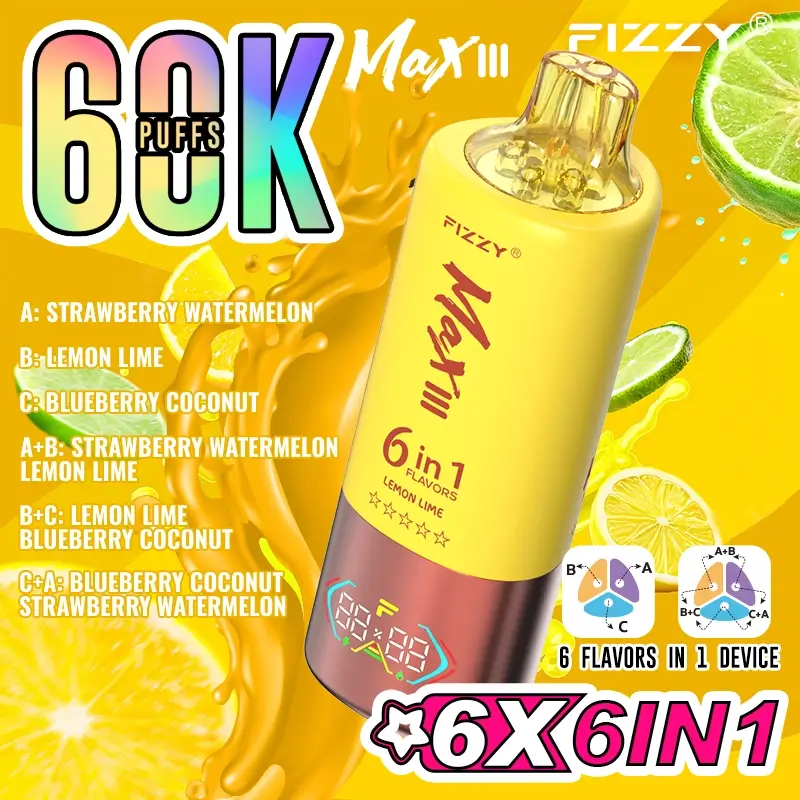 Fizzy Max III 6in1 60K 60000 Puffs-1-1