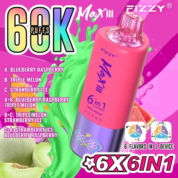 Fizzy Max III 6in1 60K 60000 Puffs-8-1