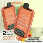 Peach Mango Watermelon & Strawberry Banana 50000 Puffs Disposable Vape
