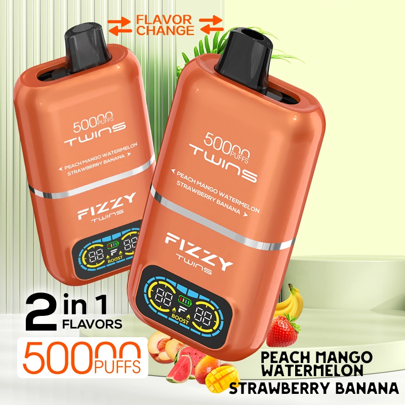 Peach Mango Watermelon & Strawberry Banana 50000 Puffs Disposable Vape