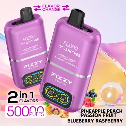 Pineapple Peach Passion Fruit & Blueberry Raspberry 50000 Puffs Disposable Vape
