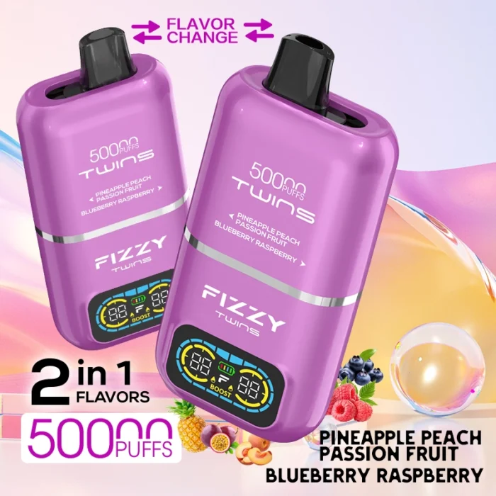 Pineapple Peach Passion Fruit & Blueberry Raspberry 50000 Puffs Disposable Vape