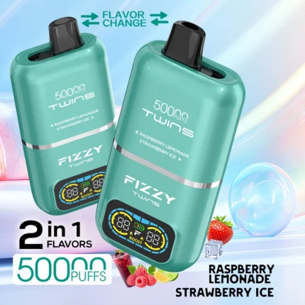 Raspberry Lemonade & Strawberry Ice 50000 Puffs Disposable Vape