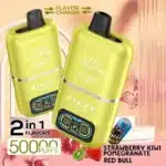 Strawberry Kiwi Pomegranate & Red Bull 50000 Puffs Disposable Vape