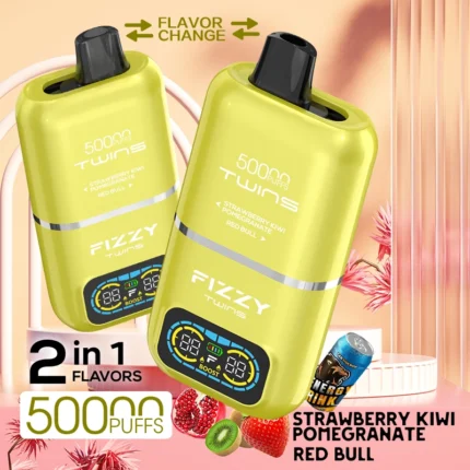 Strawberry Kiwi Pomegranate & Red Bull 50000 Puffs Disposable Vape