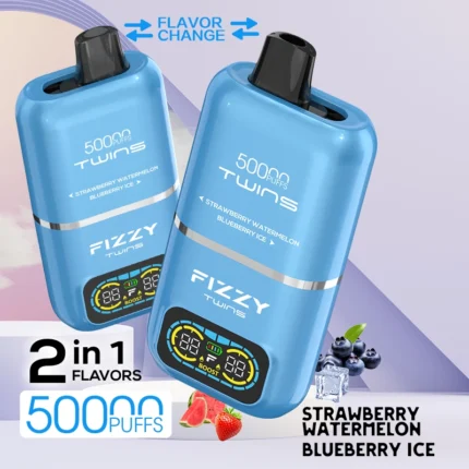 Strawberry Watermelon & Blueberry Ice 50000 Puffs Disposable Vape