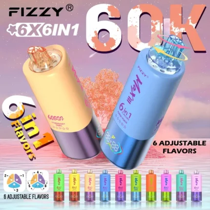 Fizzy Max III 6in1 60K 60000 Puffs Rechargeable Disposable Vape - 10pcs