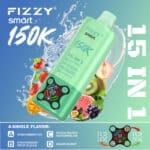 Fizzy 150K Puffs -  15-in-1 Smart Multi-Flavor Rechargeable Disposable Vape 2