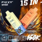Fizzy 150K Puffs -  15-in-1 Smart Multi-Flavor Rechargeable Disposable Vape-13