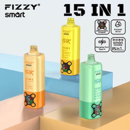 Fizzy 150K Puffs -  15-in-1 Smart Multi-Flavor Rechargeable Disposable Vape-27