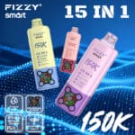 Fizzy 150K Puffs -  15-in-1 Smart Multi-Flavor Rechargeable Disposable Vape-7