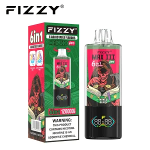 Fizzy Max III Pro 6in1 120000 Vape 05 STRAWBERRY RASPBERRY MANGO PEACH BLUEBERRY WATERMELON