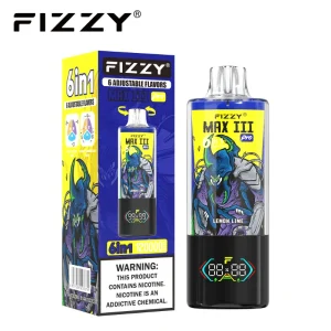 Fizzy Max III Pro 6in1 120000 Vape 10 STRAWBERRY WATERMELON LEMON LIME BLUEBERRY COCONUT