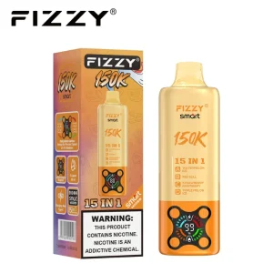 Fizzy Smart 150K Puffs 15in1 Disposable Vape 01 Watermelon Ice Red Bull Strawberry Raspberry Triple Melon Ice