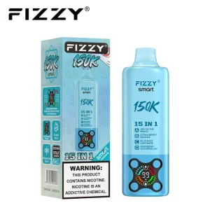 Fizzy Smart 150K Puffs 15in1 Disposable Vape 05 Sex On The Beach Strawberry Banana Blueberry Razz Lemonade Raspberry Watermelon