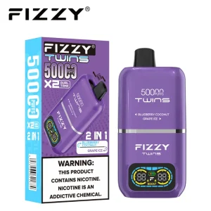 Fizzy Twins 50000 Puffs Vape 03 Blueberry Coconut Grape Ice