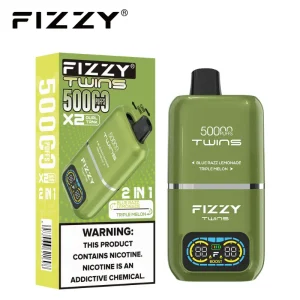 Fizzy Twins 50000 Puffs Vape 04 Blue Razz Lemonade Triple Melon