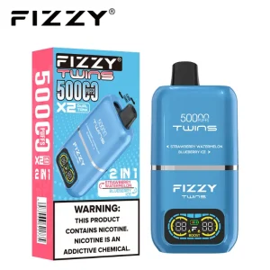 Fizzy Twins 50000 Puffs Vape 06 Strawberry Watermelon Blueberry Ice