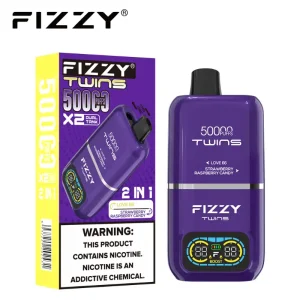 Fizzy Twins 50000 Puffs Vape 14 Love 66 Strawberry Raspberry Candy