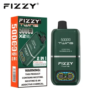 Fizzy Twins 50000 Puffs Vape 15 Fizzy Cola Watermelon Ice