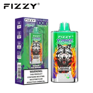 Fizzy X Space 100K 100000 Puffs Disposable Vape 14 Blueberry Sour Raspberry